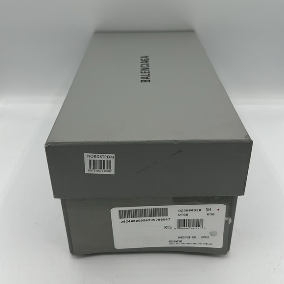 Balenciaga BB Logo Slides Sandals White Men’s Size 42 EU / 9 US NIB - Picture 8 of 8